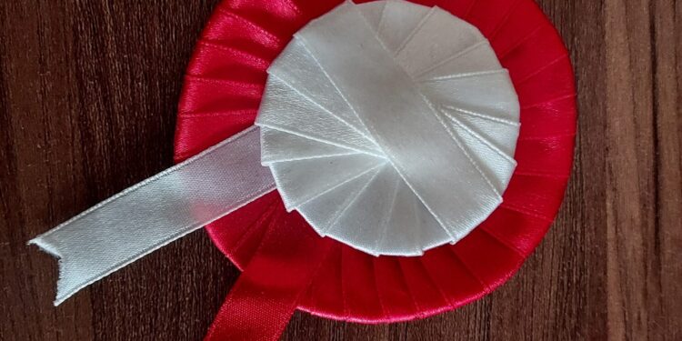 Sandomierz: Zrób kokardę w barwach narodowych.