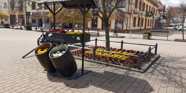 Tarnobrzeg. Wiosenne nasadzenia.