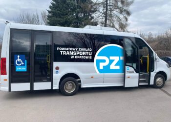 Opatów: Nowy bus w zakładzie transportu.