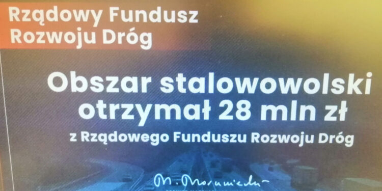 Stalowa Wola, Nisko: 39 milionów złotych z Funduszu Rozwoju Dróg trafi do samorządów