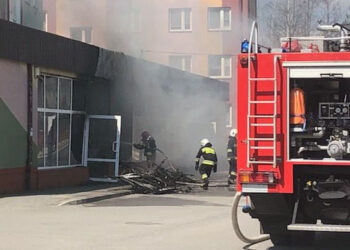 Nisko: Pożar sklepu rowerowego