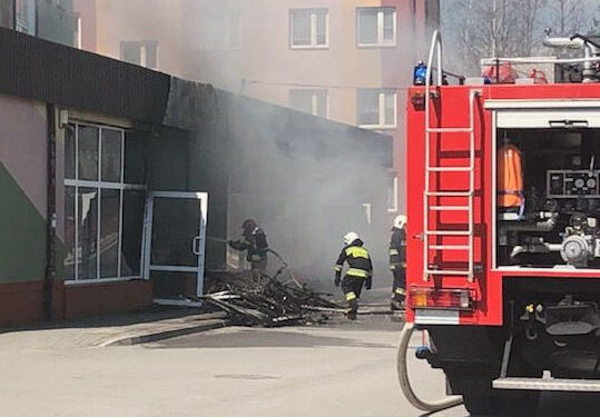 Nisko: Pożar sklepu rowerowego