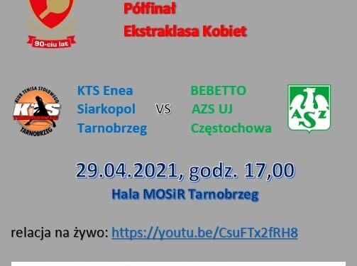 Sport. Tenis Stołowy. Pierwszy półfinałowy mecz Ekstraklasy kobiet