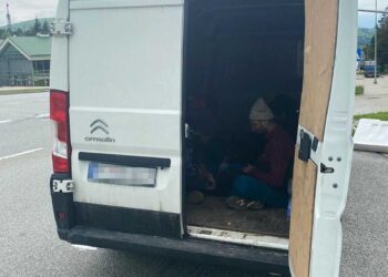 Region: Imigranci ukryci w busie.
