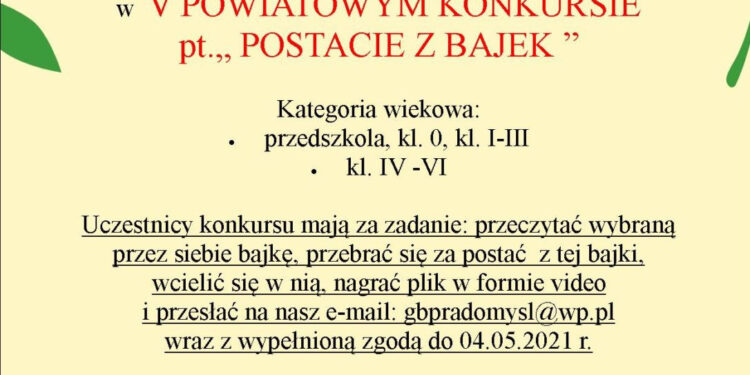 Radomyśl nad Sanem: Czas na bajeczne konkursy.