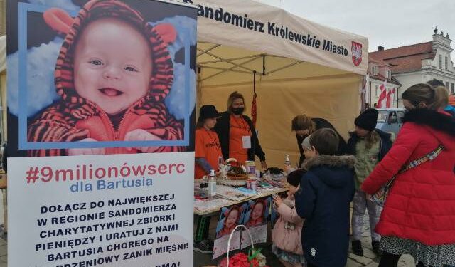 Sandomierz: Trwa wielka zbiórka uliczna dla Bartusia.