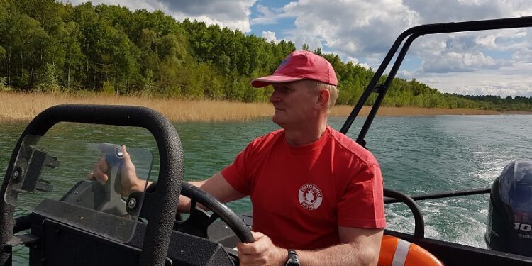 Mateusz Bajer prezes Rejonowego WOPR w Tarnobrzegu. Rozmowa.