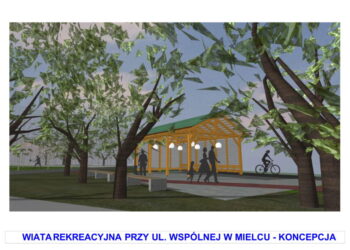 Mielec: Altana piknikowa na osiedlu Borek.