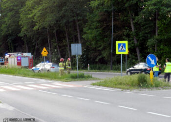 Tarnobrzeg. Wypadek na pasach.