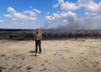 Nowa Dęba. Minister MON na poligonie. Obserwował ćwiczenie Dragon 21