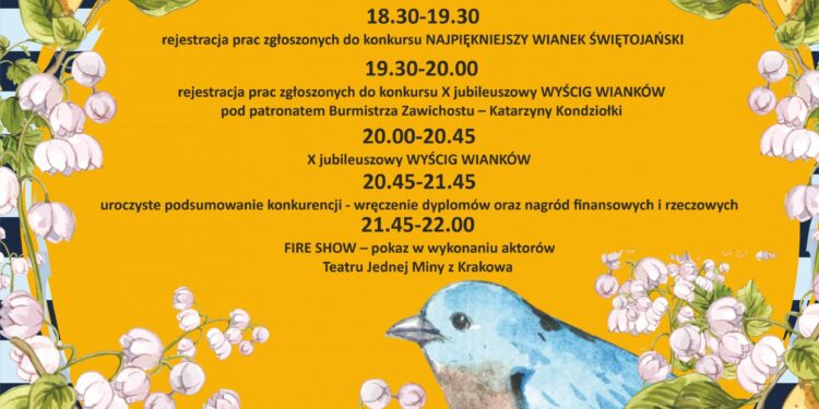 Zawichost: Zawichojski Wieczór Tradycji. X Wyścig wianków.