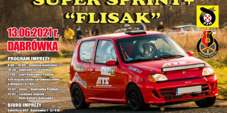 Dąbrówka: W niedzielę rajd samochodowy „FLISAK”.