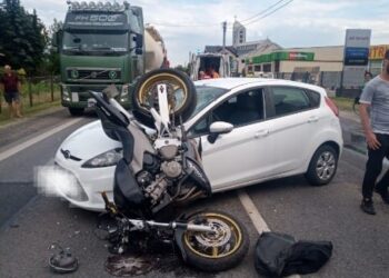 Sandomierz: Zablokowana ulica Lwowska.