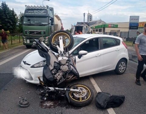 Sandomierz: Zablokowana ulica Lwowska.