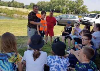 Tarnobrzeg. O bezpieczeństwie nad wodą  w plenerze.