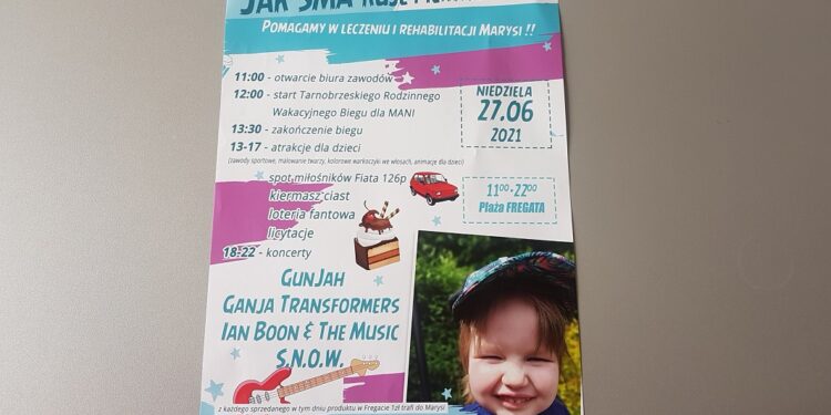 Tarnobrzeg. „Jak SMA-kuje pierwszy krok?” Impreza dla Marysi Wolskiej.