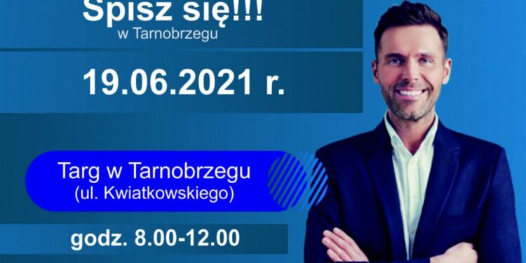 Tarnobrzeg. Będzie się można spisać na targu.