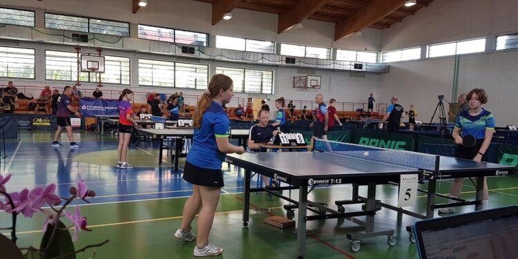 Tarnobrzeg. Ponad setka zawodników sprawnych i niepełnosprawnych mierzyła się w ping-pongu.