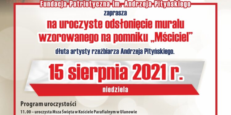 Ulanów: Powstanie mural poświęcony artyście rzeźbiarzowi Andrzejowi Pityńskiemu.