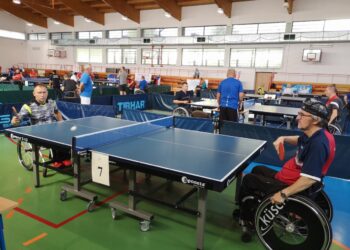 Tarnobrzeg. Trwa rywalizacja tenisistów stołowych na wózkach