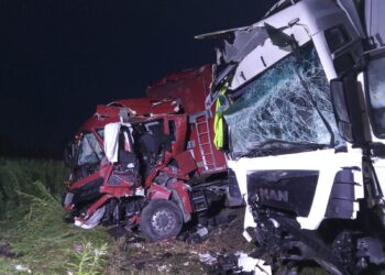 Łążek, Łoniów: Droga już przejezdna po wypadku na DK9.