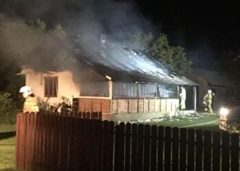 Wydrza: Palił się dom