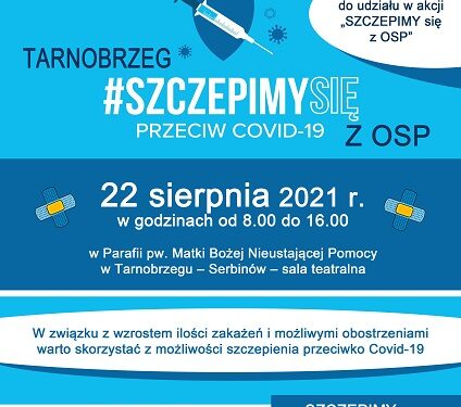 Tarnobrzeg. Akcja szczepień przeciwko COVID-19. Niedziela przy kościele na Serbinowie.
