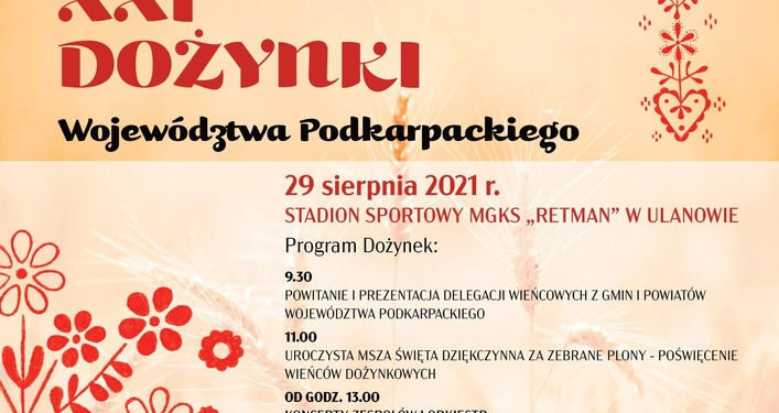 Ulanów: W niedzielę Dożynki Województwa Podkarpackiego