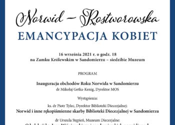 Sandomierz: Otwarcie wystawy 'Norwid – Rostworowska. Emancypacja kobiet’.