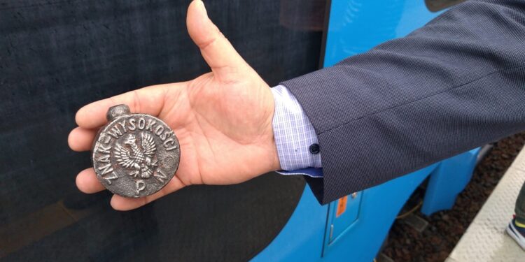 Mielec: Reper, znaleziony podczas modernizacji linii kolejowej.