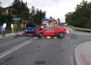 Złota, Samborzec: Zablokowana DK 79.