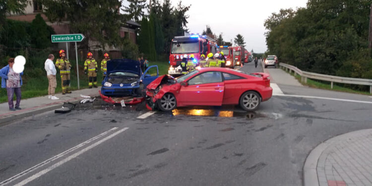 Złota, Samborzec: Zablokowana DK 79.