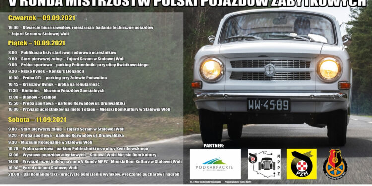 Stalowa Wola: Pojazdy zabytkowe zjadą na ostatnią rundę Mistrzostw Polski