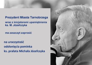 Tarnobrzeg. Odsłonięcie popiersia księdza prałata Michała Józefczyka.