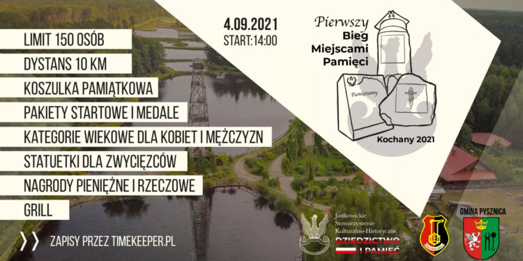 Kochany: W tę sobotę Pierwszy Bieg Miejscami Pamięci Kochany 2021