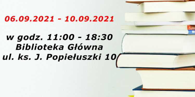 Stalowa Wola: Od dziś do piątku w MBP kiermasz taniej książki