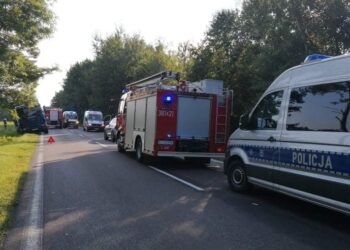 Gmina Baranów Sandomierski, Dymitrów Duży. Potrącenie pieszej.