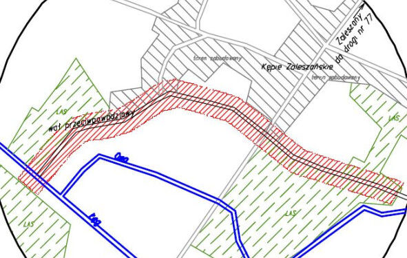 Kępie Zaleszańskie: Rozpoczęła się modernizacja istniejącego prawego wału rzeki Osa