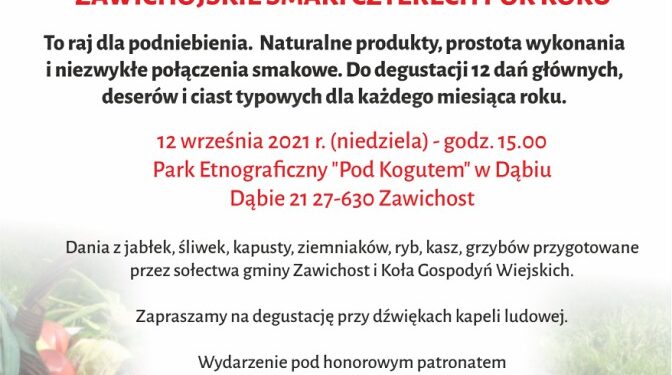 Zawichost, Dąbie: Festyn kulinarny 'Zawichojskie smaki czterech pór roku’.
