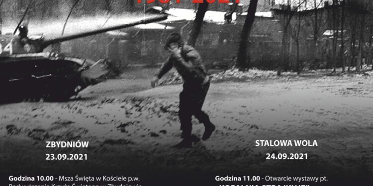 Zbydniów, Stalowa Wola: Upamiętnią 40. rocznicę Pacyfikacji Kopalni Wujek