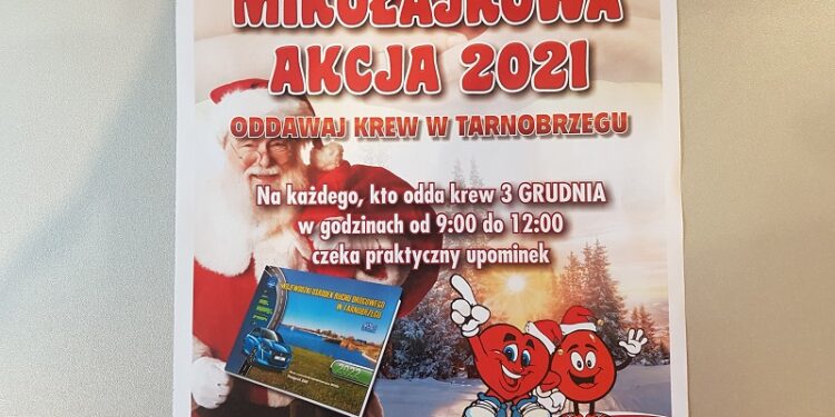 Tarnobrzeg. Mikołajkowa zbiórka krwi.