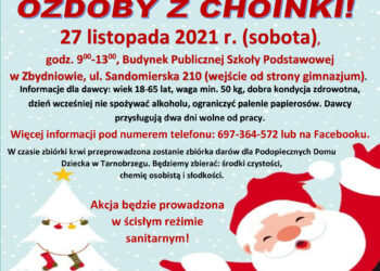 Zbydniów: W tę sobotę 'Zamień krwinki na ozdoby z choinki’.