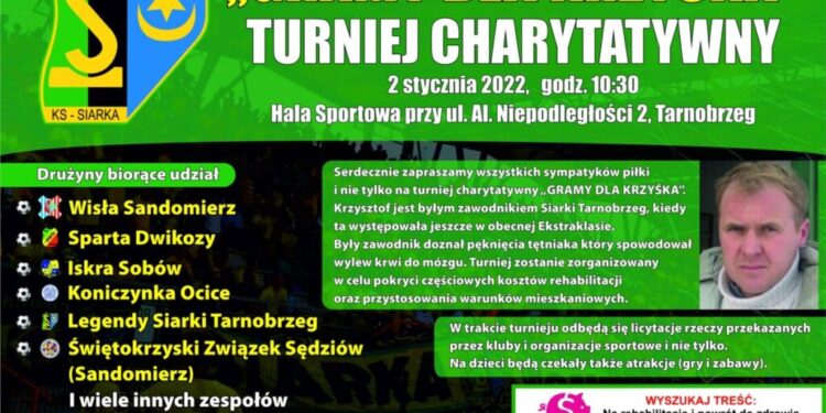 Tarnobrzeg. Gramy dla Krzyśka. Turniej charytatywny.