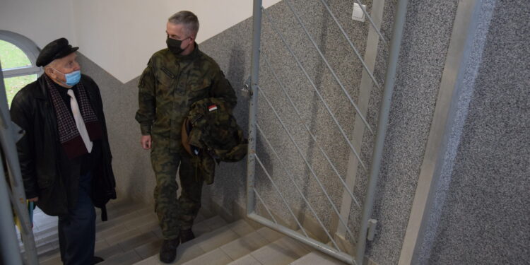 Sandomierz: Terytorialsi spotkali się z kombatantem Kazimierzem Morgasiem.