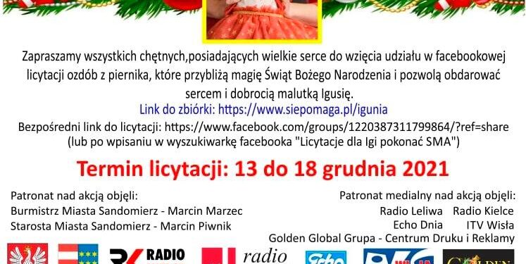 Sandomierz: „Piernikowe serca dobroci” dla Iguni.