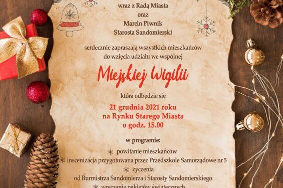 Sandomierz: Miejskie spotkanie wigilijne.