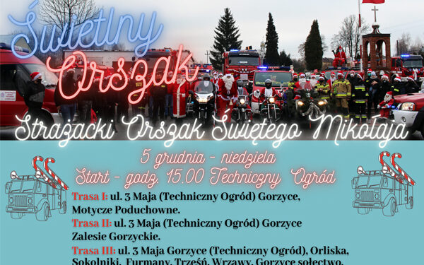 Gorzyce. Świetlny Orszak Świętego Mikołaja