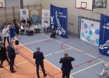 Przecław: Wyremontowana  sala  gimnastyczna.