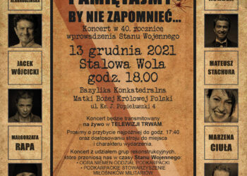 Stalowa Wola: Koncertem upamiętnią ofiary Stanu Wojennego