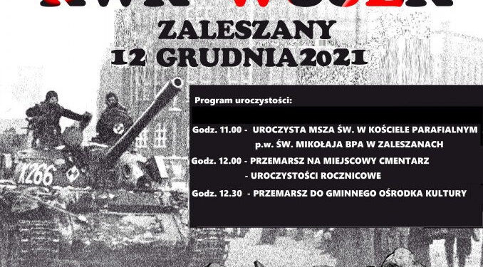 Zaleszany: W niedzielę przypomną o pacyfikacji kopalni Wujek i śmierci Zbigniewa Wilka